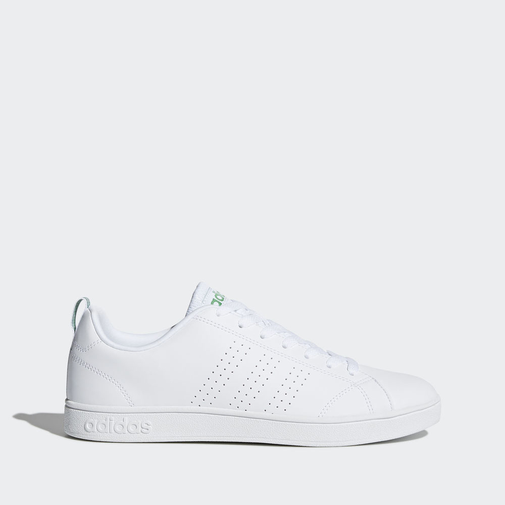 Adidas Vs Advantage Clean - αθλητικα παπουτσια ανδρικα - Ασπρα/Πρασινο,Μέγεθος: EU 36 – 54 2/3 (263L